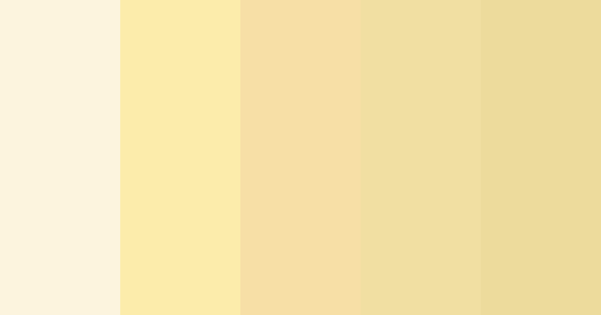 Download bright yellow color palette PNG image (landscape)