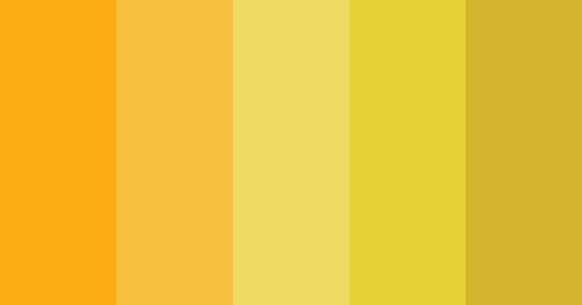 Download sunshine yellow color palette PNG image (landscape)