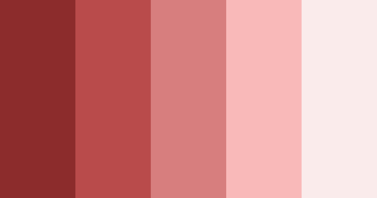 Download crimson shades color palette PNG image (landscape)