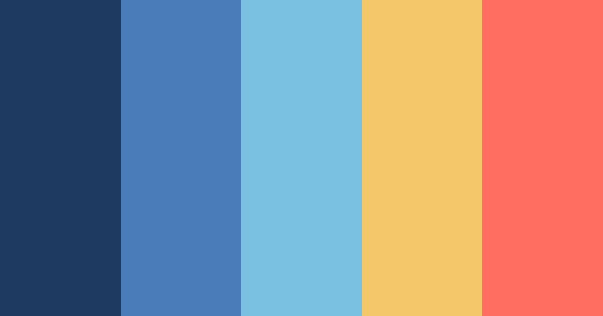 Download blue sunset color palette PNG image (landscape)
