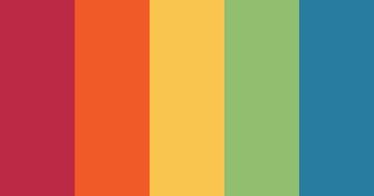 Download vibrant harmony color palette PNG image (landscape)