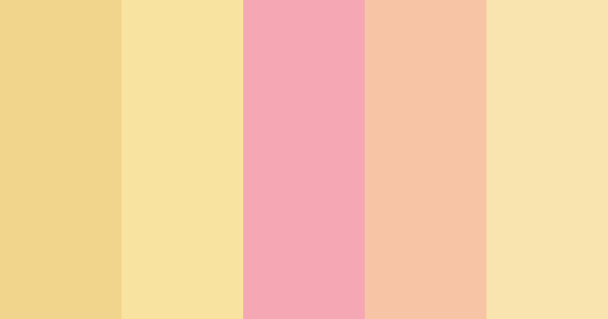 Download sunshine sweetness color palette PNG image (landscape)