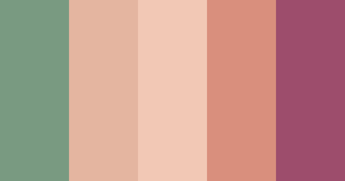 Download shades of rose color palette PNG image (landscape)