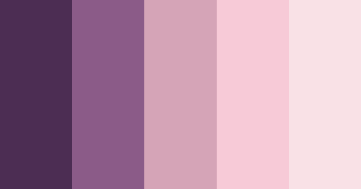 Download shades of pink color palette PNG image (landscape)