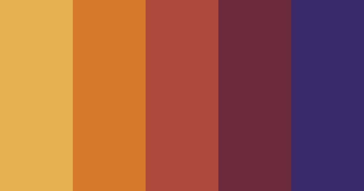 Download warm earth tones color palette PNG image (landscape)