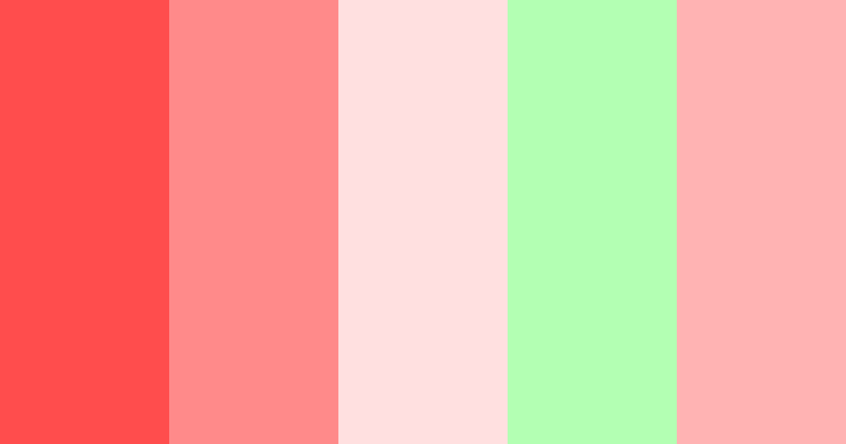 Download red garden color palette PNG image (landscape)
