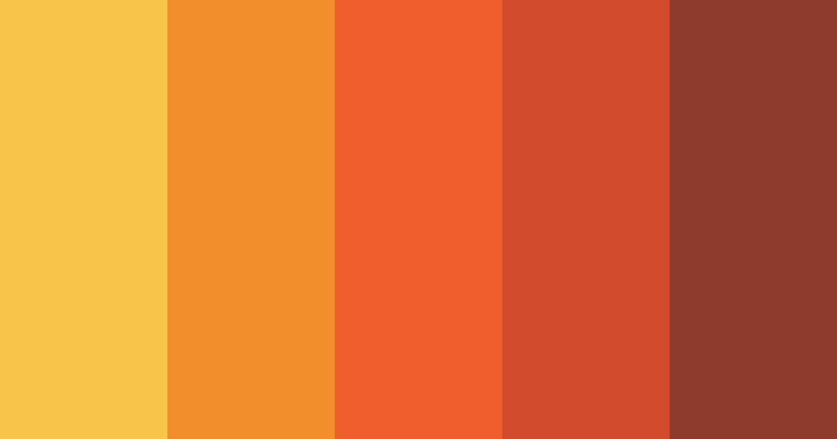 Download orange pizza color palette PNG image (landscape)