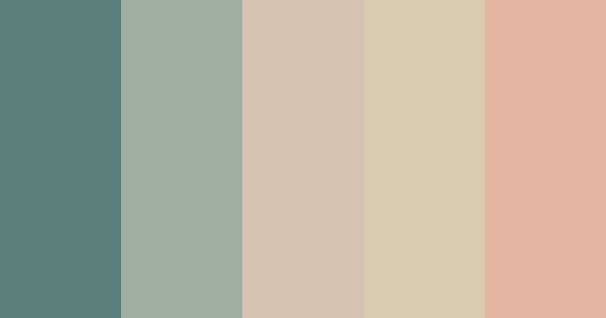 Download muted green color palette PNG image (landscape)