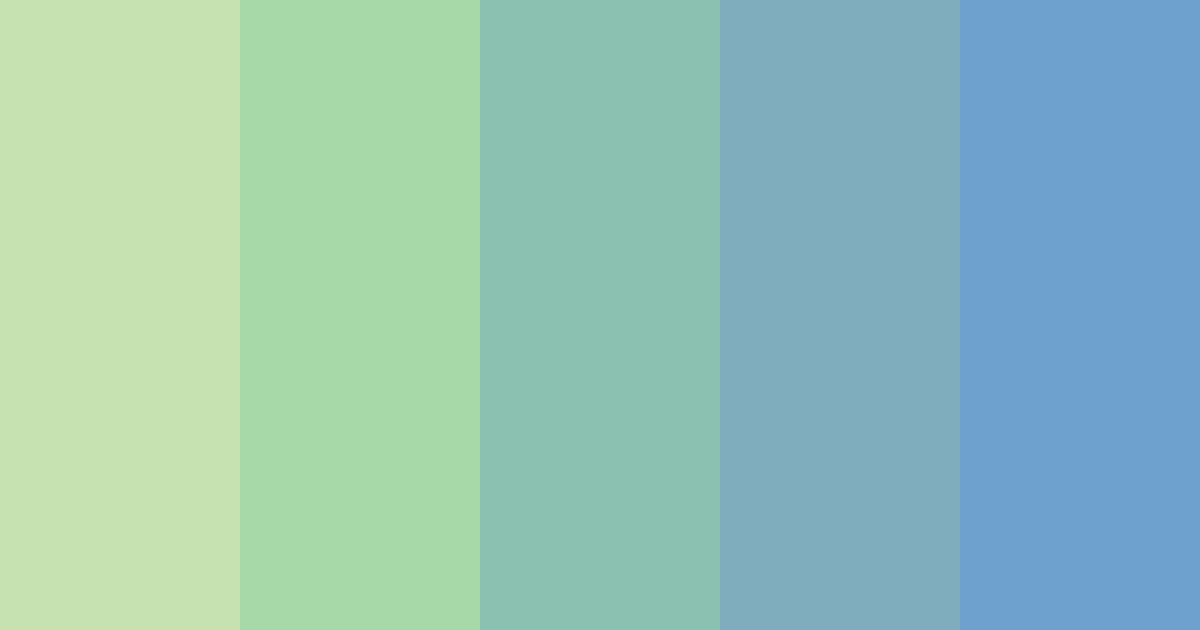 Download shades of celadon color palette PNG image (landscape)