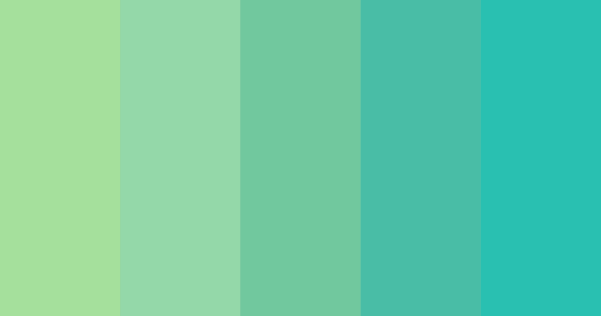 Download moss green harmony color palette PNG image (landscape)