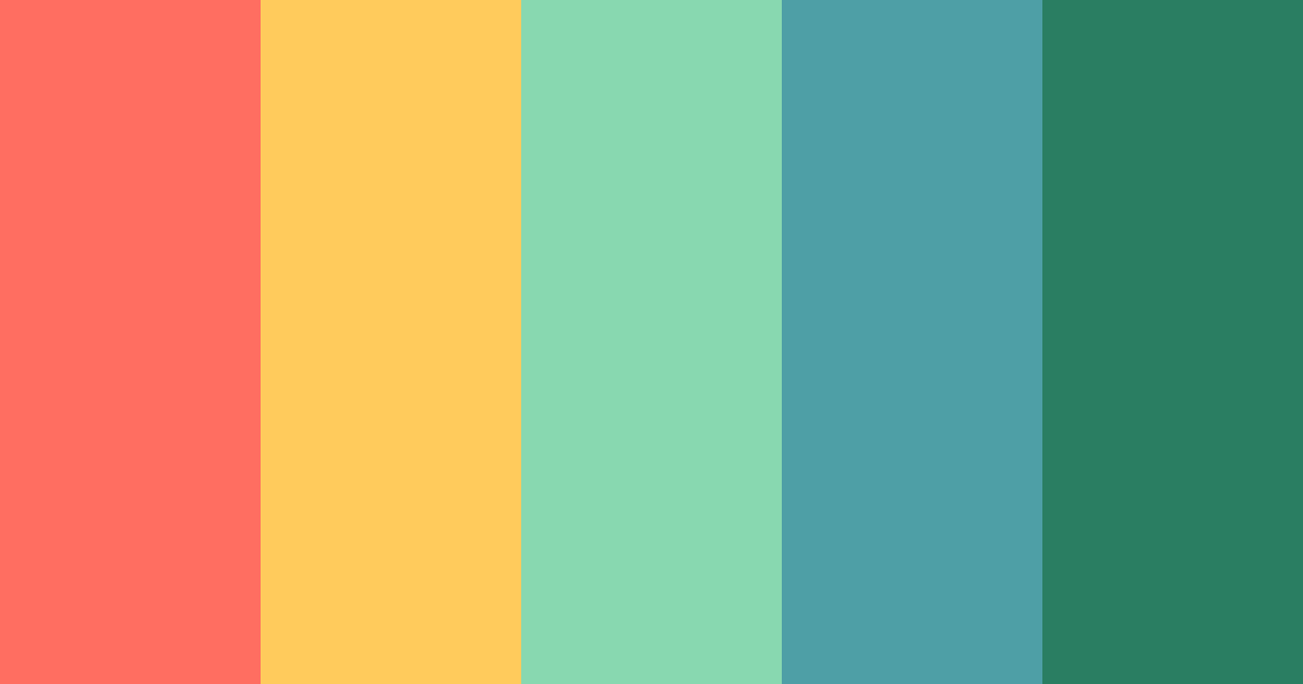 Download sporty coral color palette PNG image (landscape)