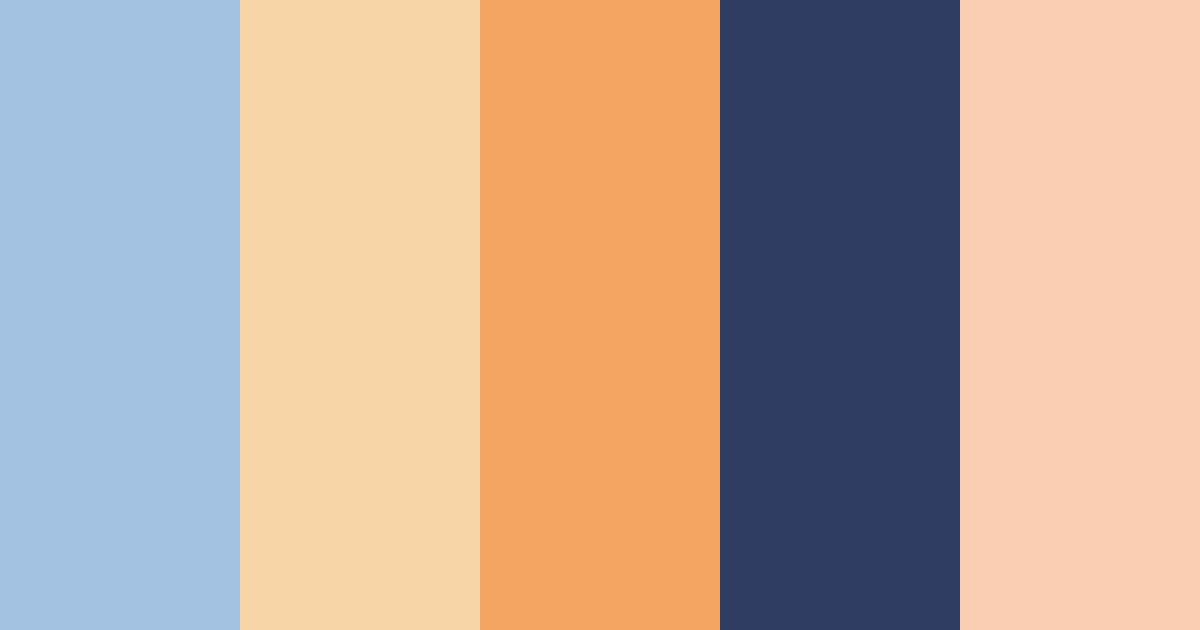 Download blue starlight color palette PNG image (landscape)