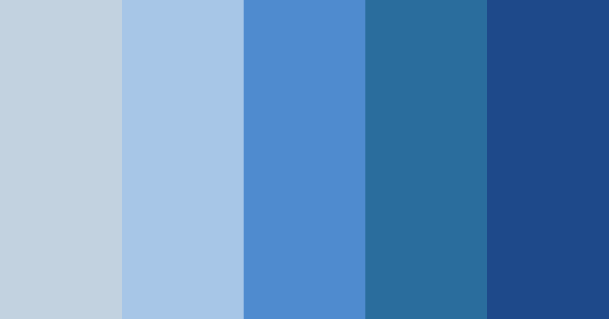 Download celestial blues color palette PNG image (landscape)