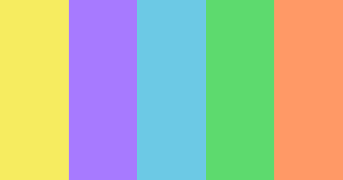 Download sunshine serenade color palette PNG image (landscape)