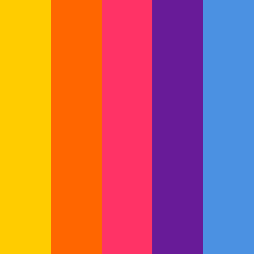 Download bright yellow color palette PNG image (square)