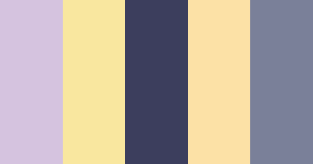 Download dreamy dusk serenade color palette PNG image (landscape)