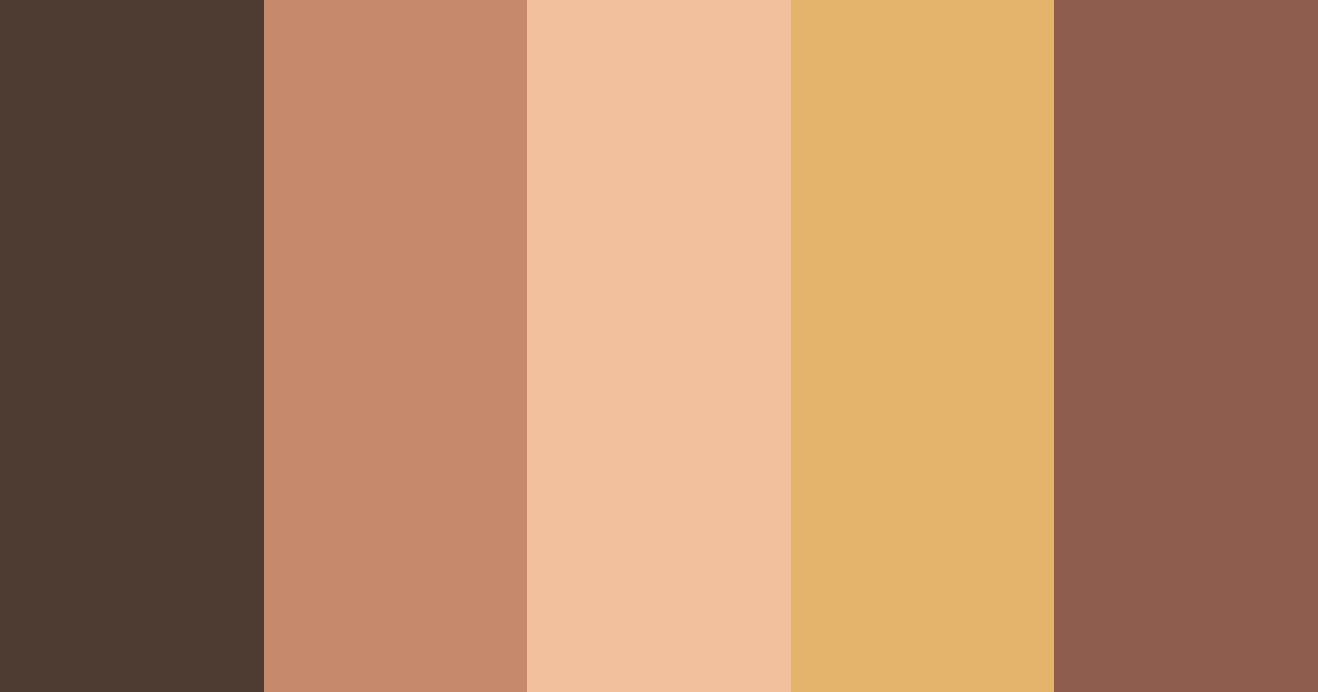 Download brown delight color palette PNG image (landscape)