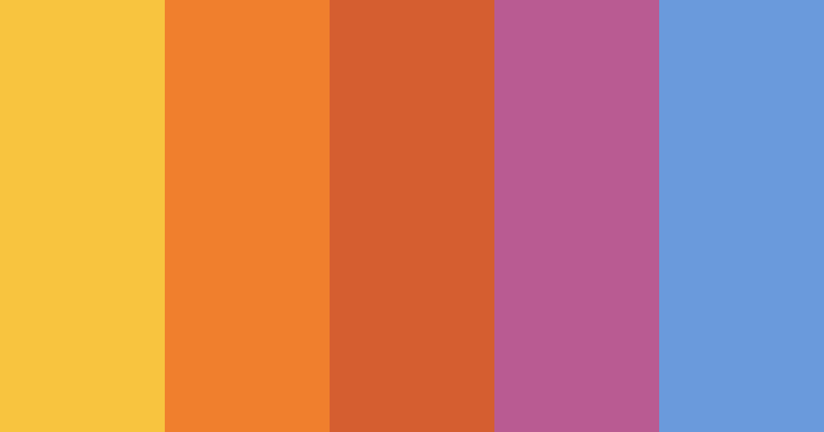 Download sunset reverie color palette PNG image (landscape)