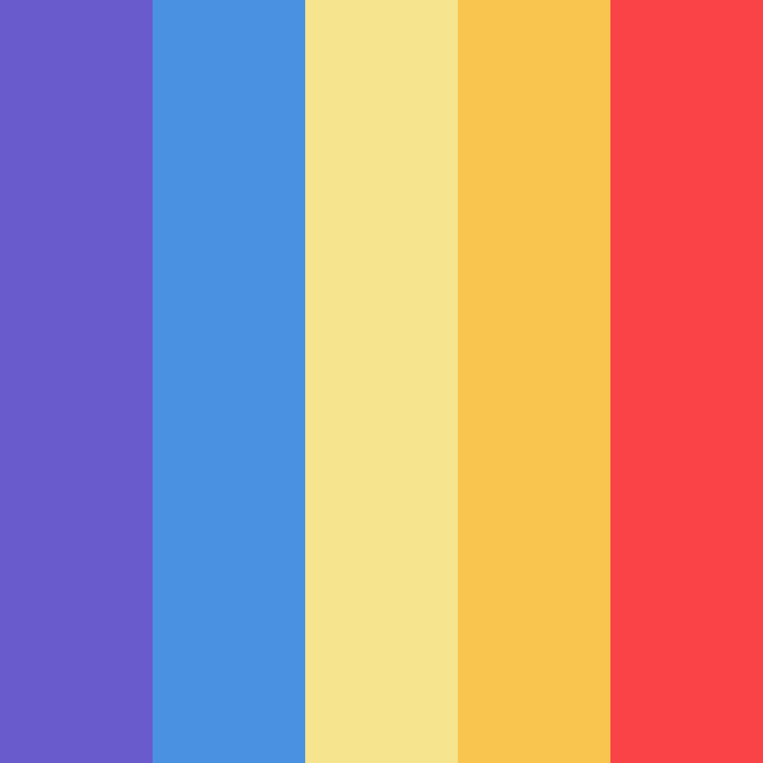 Download purple sunset color palette PNG image (square)