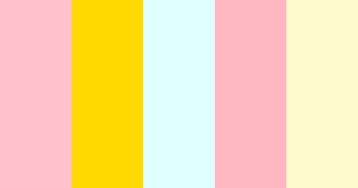 Download pastel pink color palette PNG image (landscape)