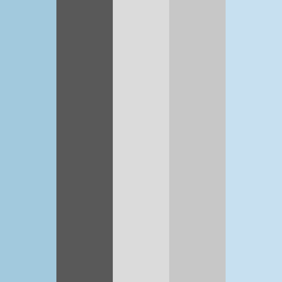 Download blue shades color palette PNG image (square)