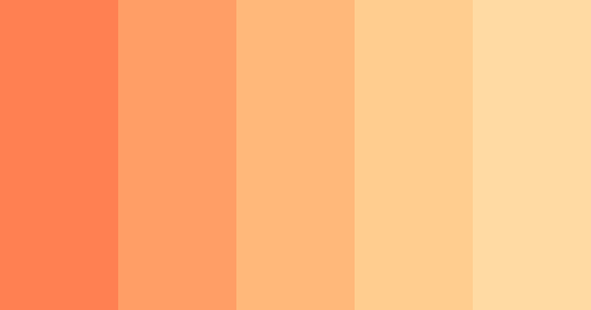 Download coral sunset color palette PNG image (landscape)