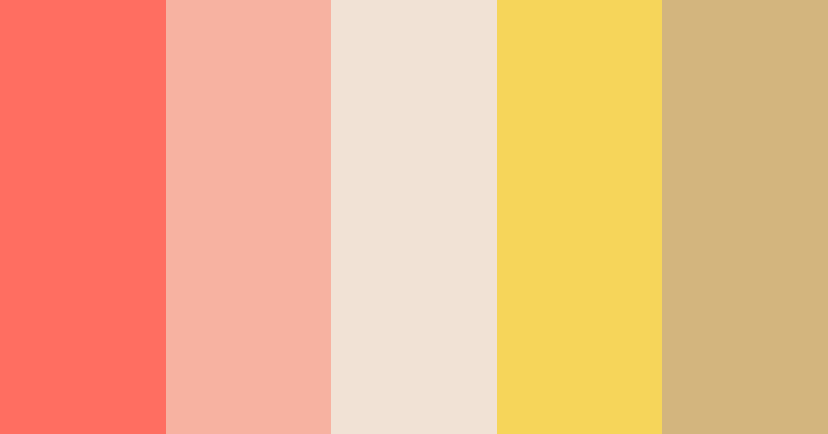 Download soft peach color palette PNG image (landscape)