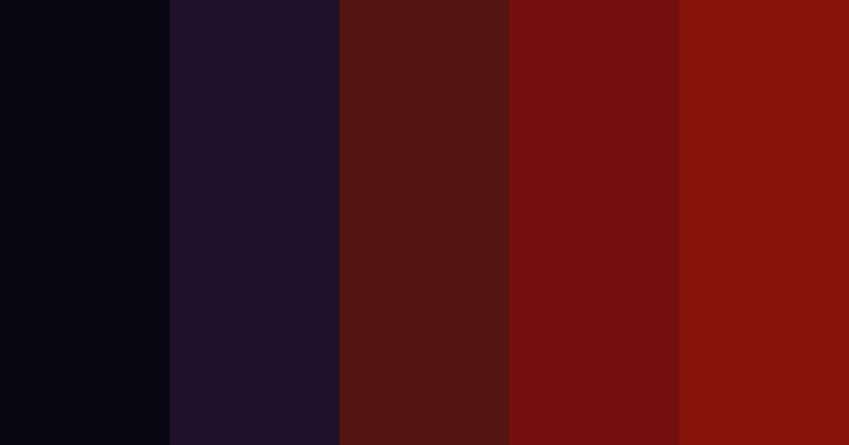 Download dark red color palette PNG image (landscape)