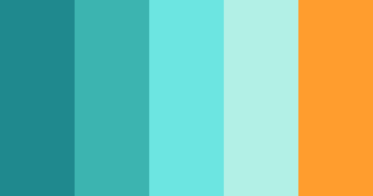 Download tropical serenity color palette PNG image (landscape)