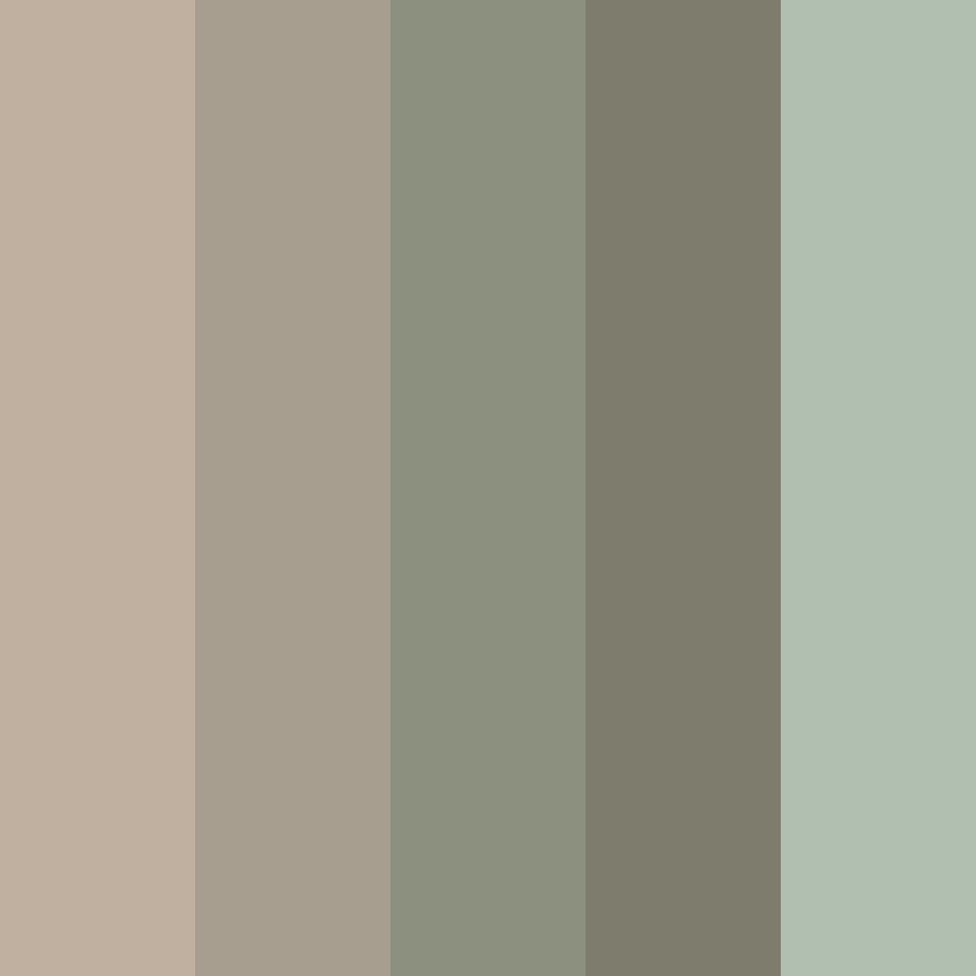 Download dull green color palette PNG image (square)