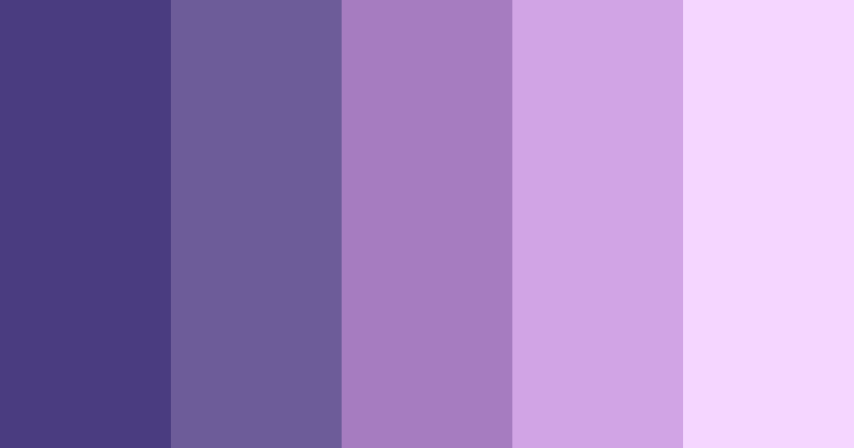 Download shades of lilac color palette PNG image (landscape)