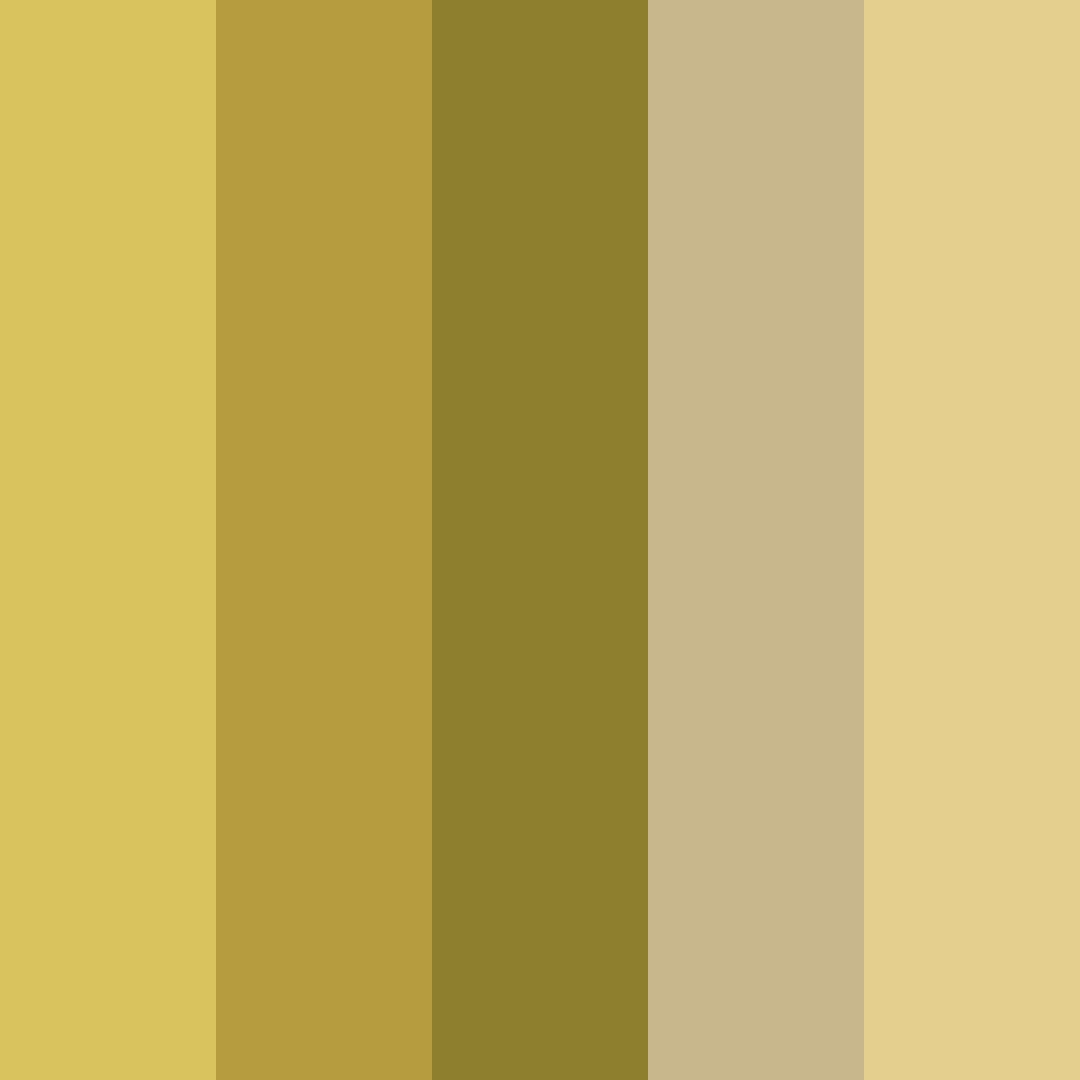 Download golden shades color palette PNG image (square)