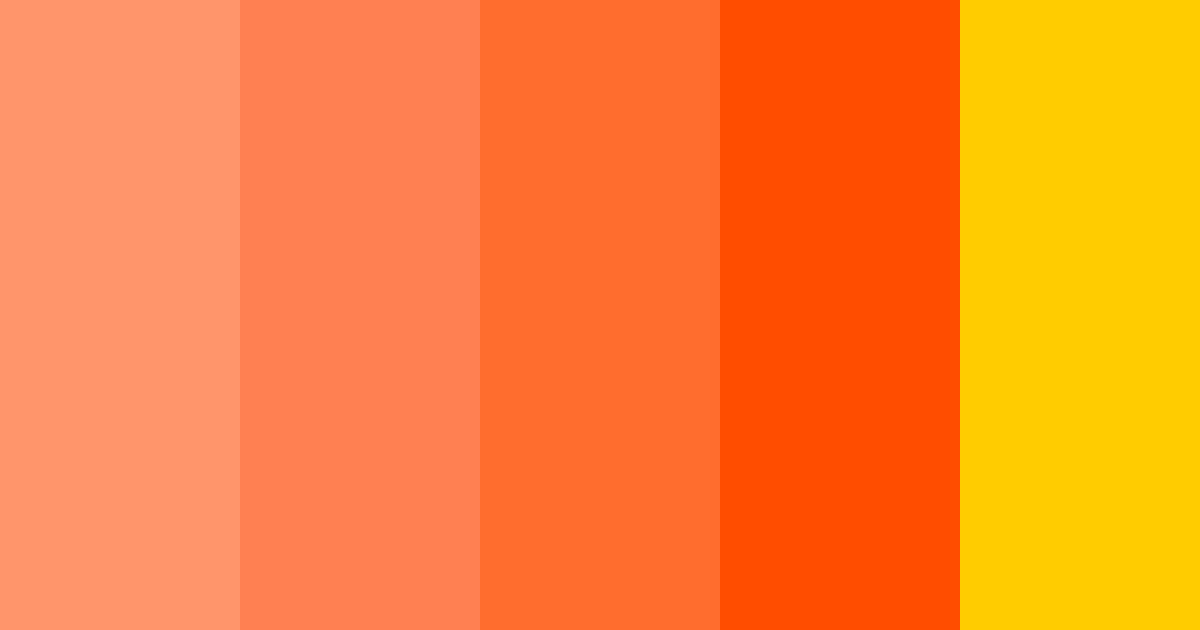 Download orange sunset color palette PNG image (landscape)