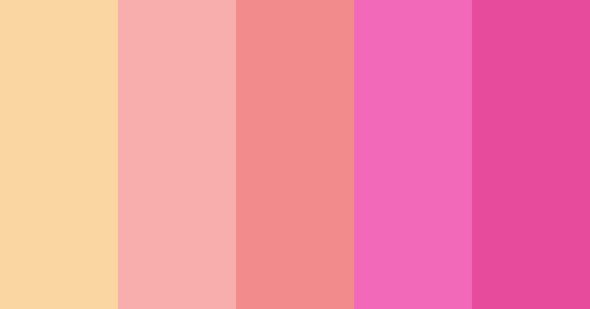 Download pink confection color palette PNG image (landscape)