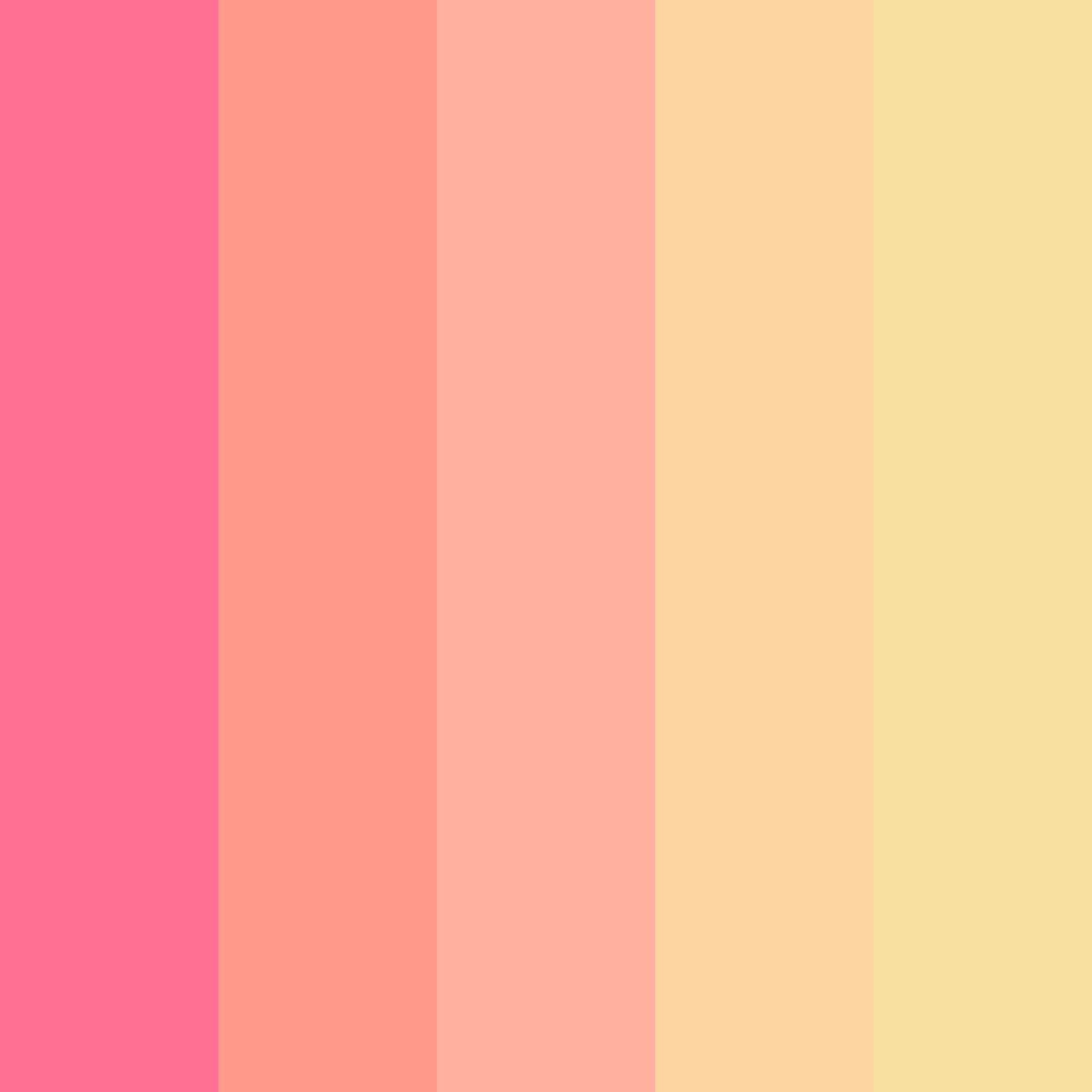 Download blush sunrise color palette PNG image (square)