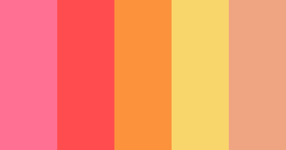 Download bright pink color palette PNG image (landscape)