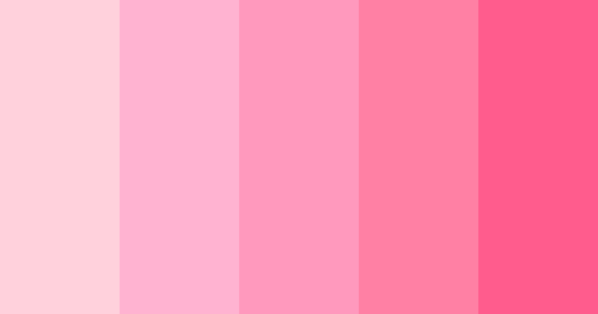 Download pastel pink delight color palette PNG image (landscape)