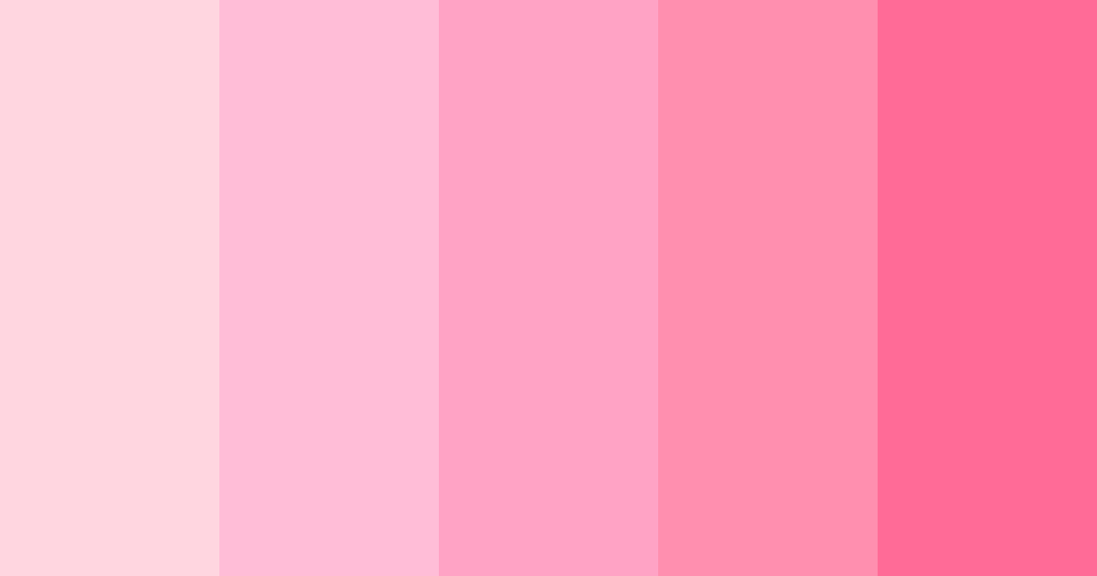 Download pastel pink delight color palette PNG image (landscape)