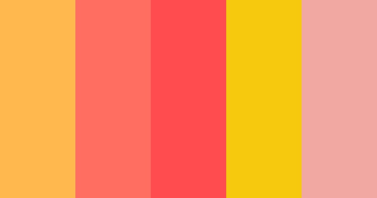 Download tropical sunset serenade color palette PNG image (landscape)