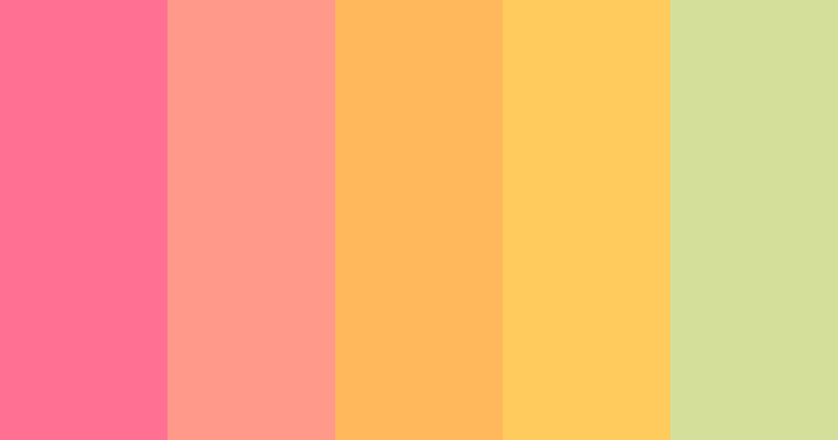 Download blushing sunrise color palette PNG image (landscape)