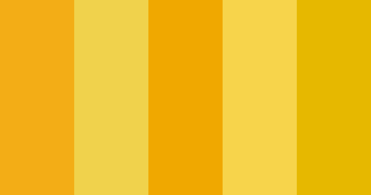 Download buttercup yellow color palette PNG image (landscape)