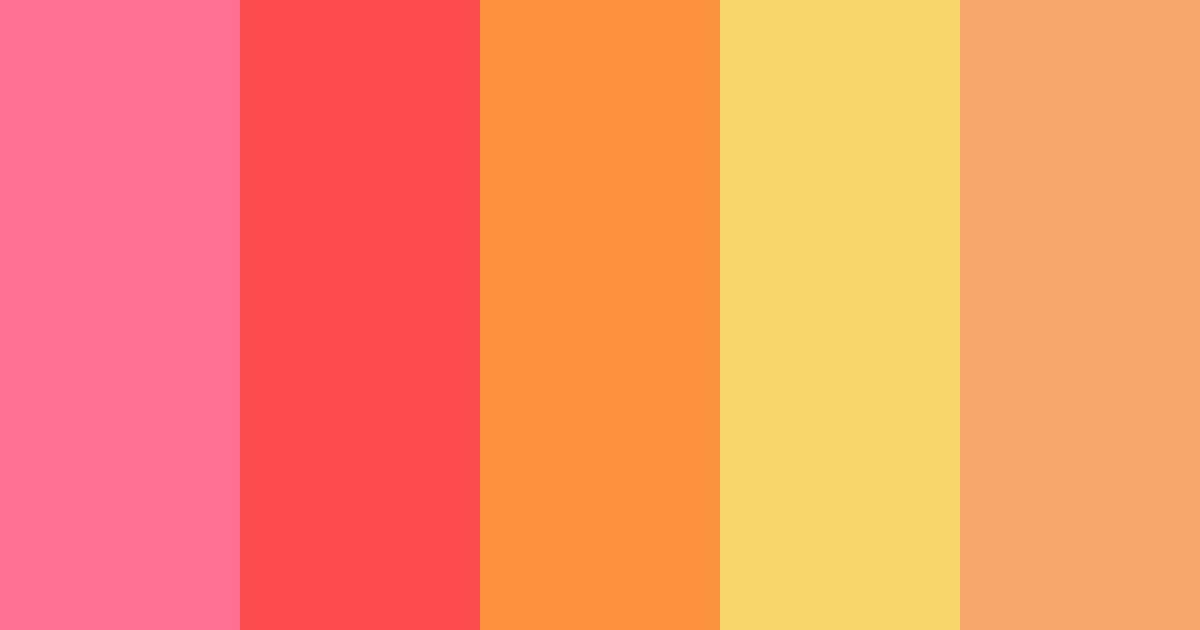 Download blush blossom burst color palette PNG image (landscape)