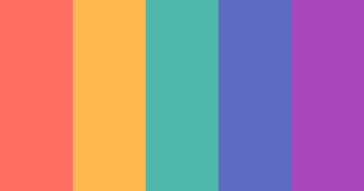 Download shades of coral color palette PNG image (landscape)