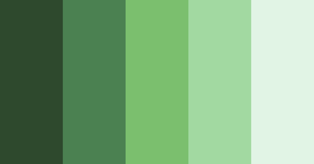 Download green forest color palette PNG image (landscape)