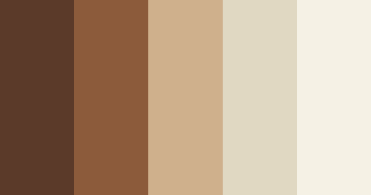 Download earthy elegance color palette PNG image (landscape)