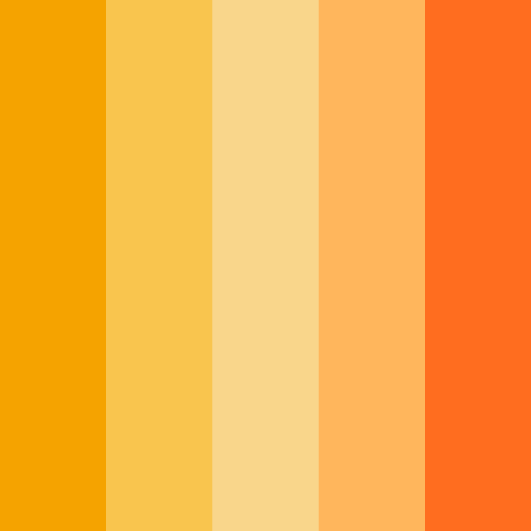 Download golden bloom color palette PNG image (square)