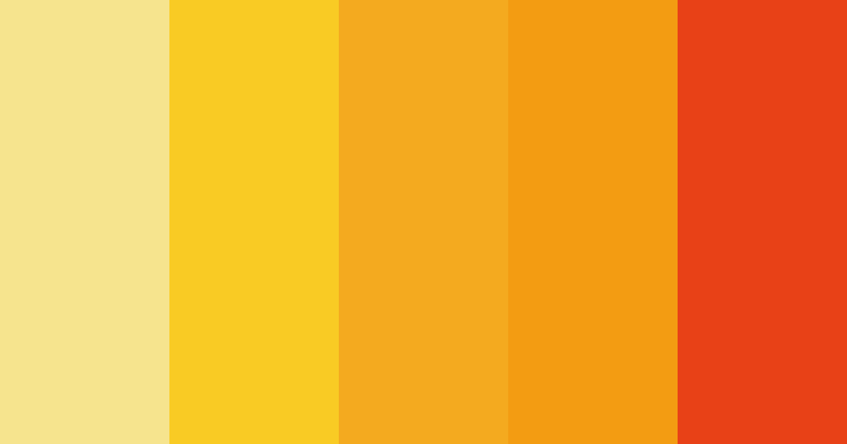 Download lemon sunrise color palette PNG image (landscape)