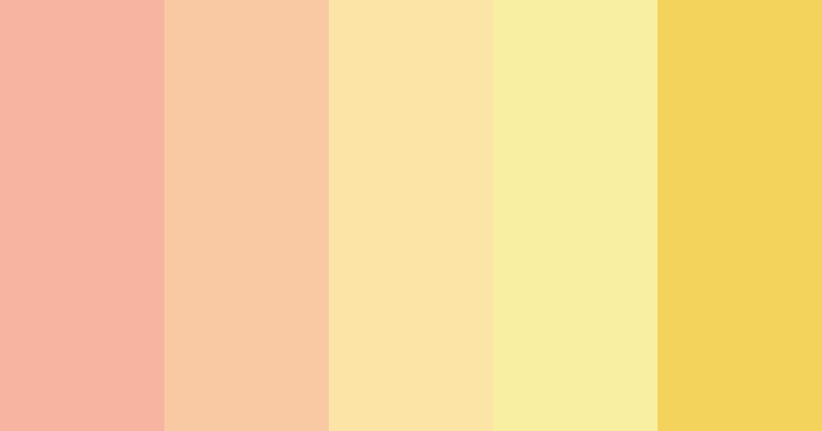 Download soft yellow color palette PNG image (landscape)