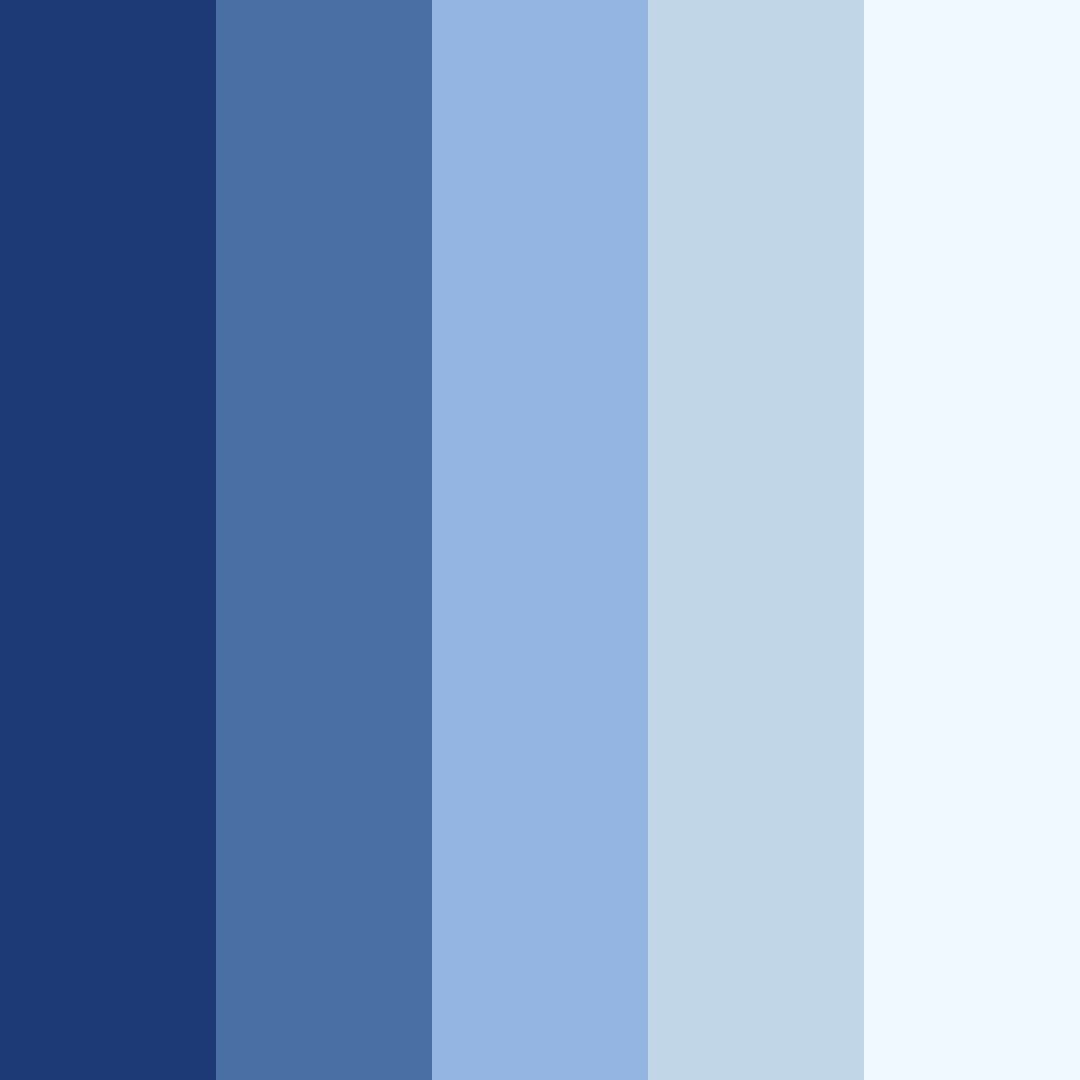 Download deep blue calm color palette PNG image (square)