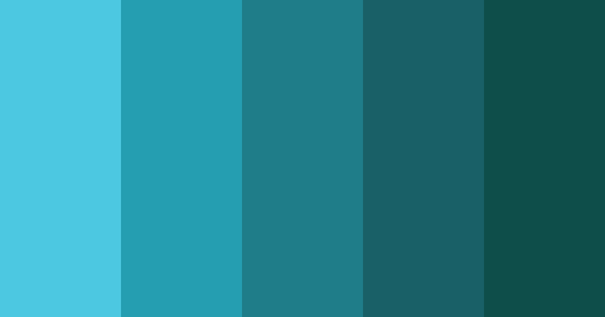 Aqua Cascade Color Palette